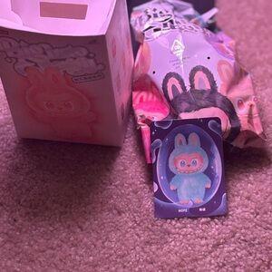 Adorable Blue and Pink Stuffed Animal